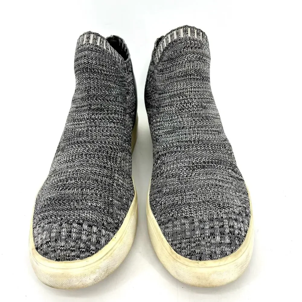 Women's Brash Elisha Knit Fashion wedge‎ Sneakers No Laces Slip-On Gray Size 10